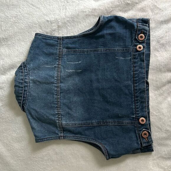 Girls Size Large Denim Jacket Vest - Picture 2 of 7